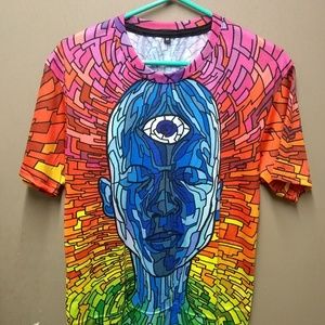 Full Coverage Sublimation Abstract art T shirt (T4